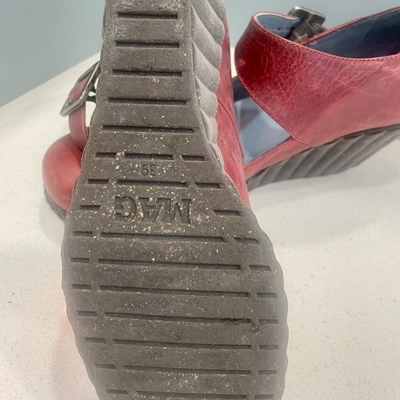 MAG Mary Jane Rubber Wedge Heel Sandal - Picture 9 of 13